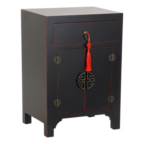 Mesita de Noche Madera de Abeto DKD Home Decor