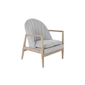 Butaca Madera de Abeto y Poliéster Gris DKD Home Decor