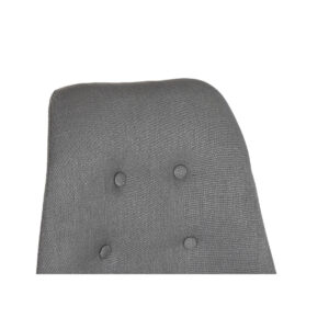 Silla de Comedor Gris Oscuro Roble DKD Home Decor. Respaldo.