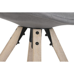 Silla de Comedor Gris Oscuro Roble DKD Home Decor. Patas.