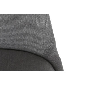 Silla de Comedor Gris Oscuro Roble DKD Home Decor. Detalle.