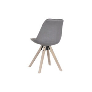 Silla de Comedor Gris Oscuro Roble DKD Home Decor. Trasera.