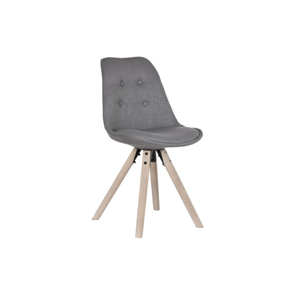 Silla de Comedor Gris Oscuro Roble DKD Home Decor