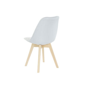 Silla Beige Azul Madera de Haya DKD Home Decor. Trasera.