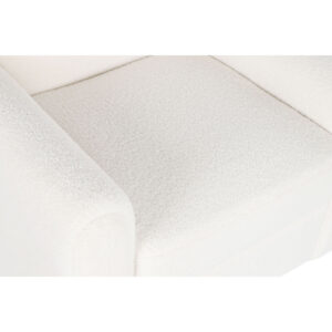 Butaca Blanca Madera y Poliéster DKD Home Decor. Asiento.