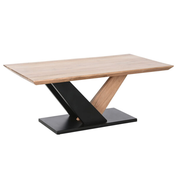 Mesa de Centro Madera de Acacia y Metal DKD Home Decor