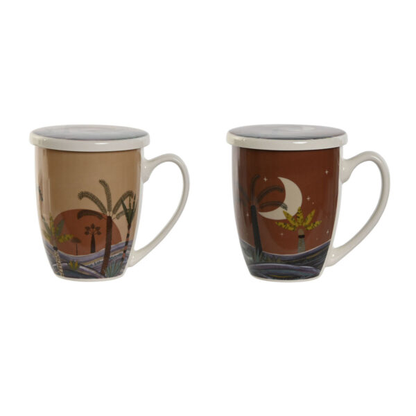 Taza con Filtro Terracota Home ESPRIT