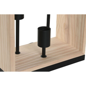 Lámpara de mesa Madera de Pino y Metal Home ESPRIT. Casquillo.