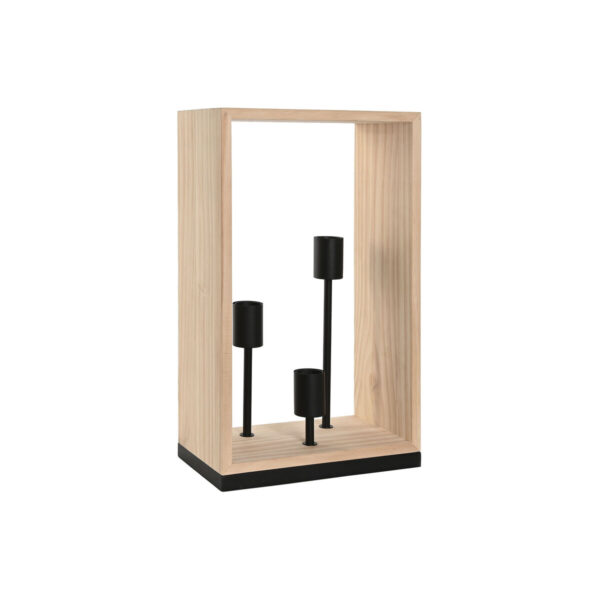 Lámpara de mesa Madera de Pino y Metal Home ESPRIT