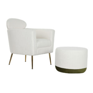 Butaca Madera y Poliéster Multicolor Home ESPRIT