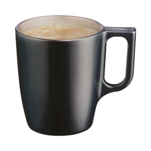 Taza de Vidrio Negro Flashy Luminarc. Café.