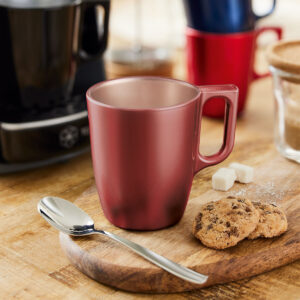 Taza de Vidrio Rojo Flashy Luminarc. Infusiones.