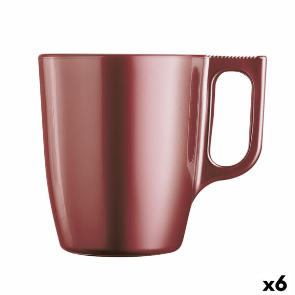 Taza de Vidrio Rojo Flashy Luminarc