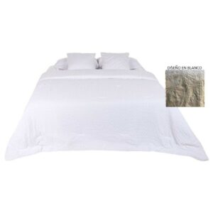 Colcha Blanca Cama de 90 Círculos Home ESPRIT.