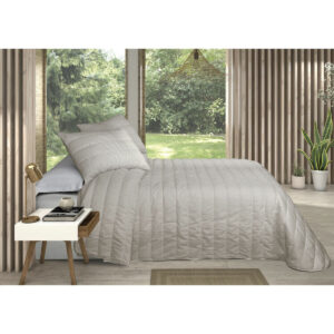 Colcha Gris Perla Cama de 105 Olimpia Pierre Cardin. Hogar.