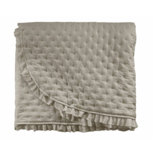 Colcha Beige Cama de 90 AROA Pierre Cardin. Detalle