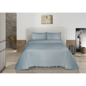 Colcha Azul Cama de 135 Aroa Pierre Cardin