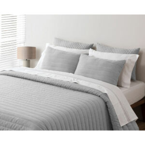 Colcha Gris Cama 105 LINO Pierre Cardin. Calidad.